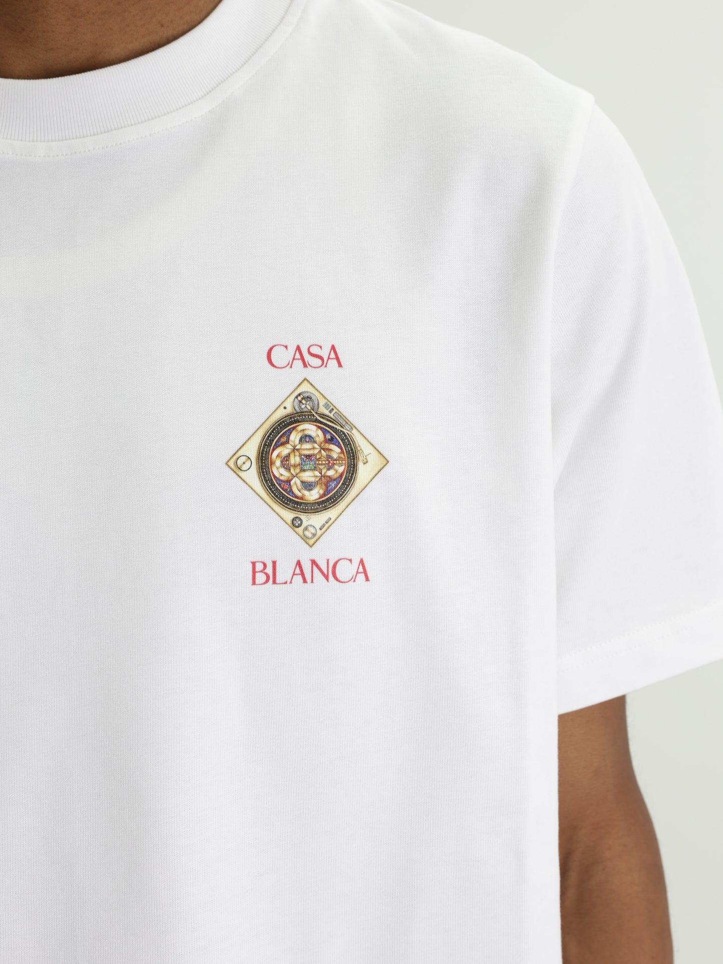 Casablanca T-Shirt Small L Logo Print White