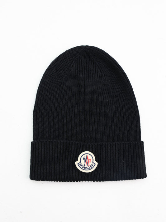 Moncler Beanie Tricot Black