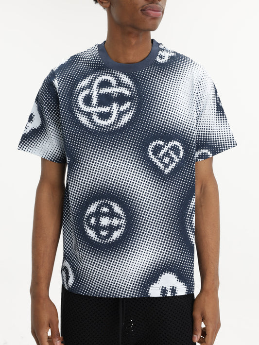 Casablanca T-Shirt Halftone Icon Printed Black/white