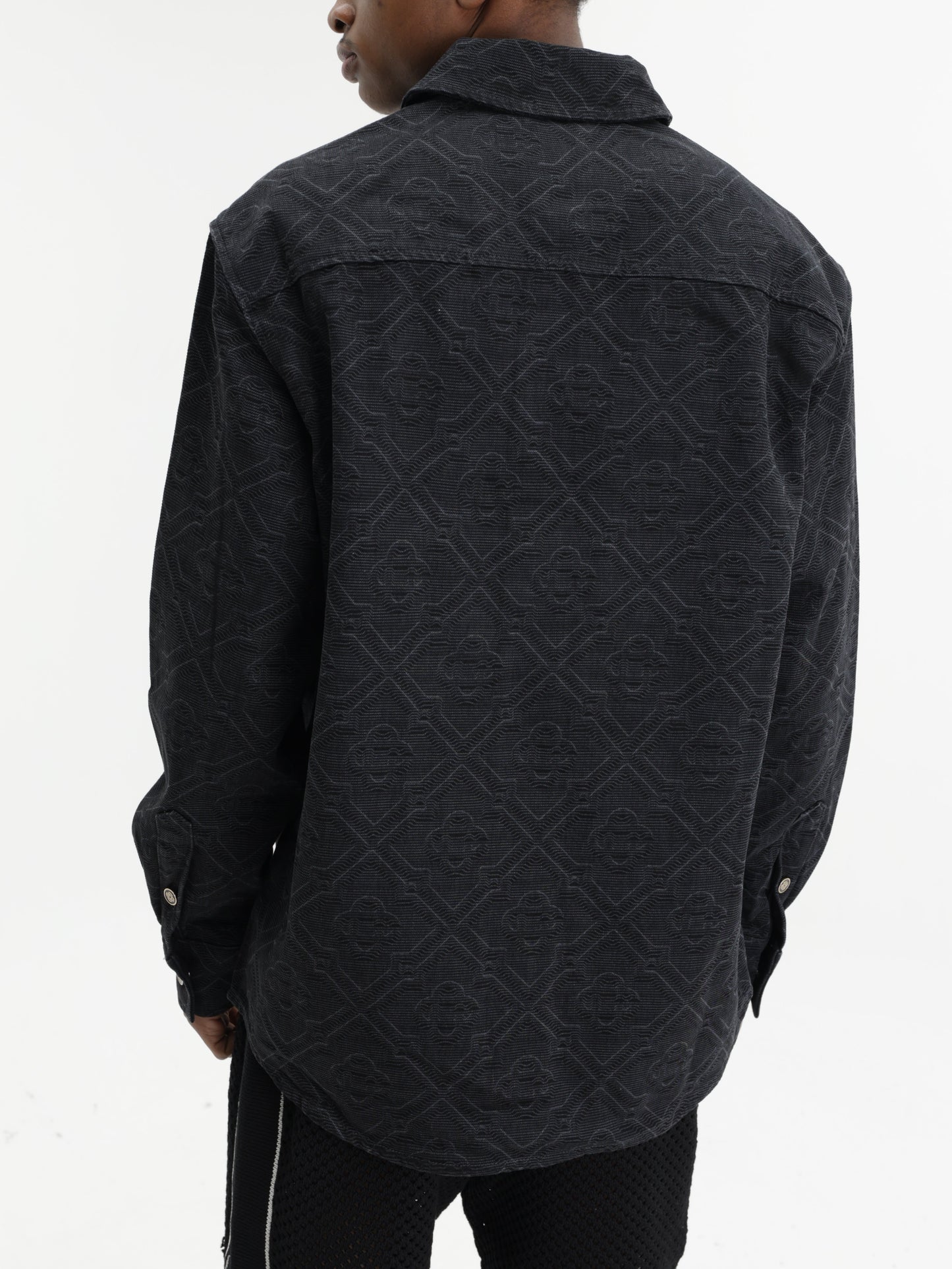 Casablanca Shirt Denim Monogram  Black