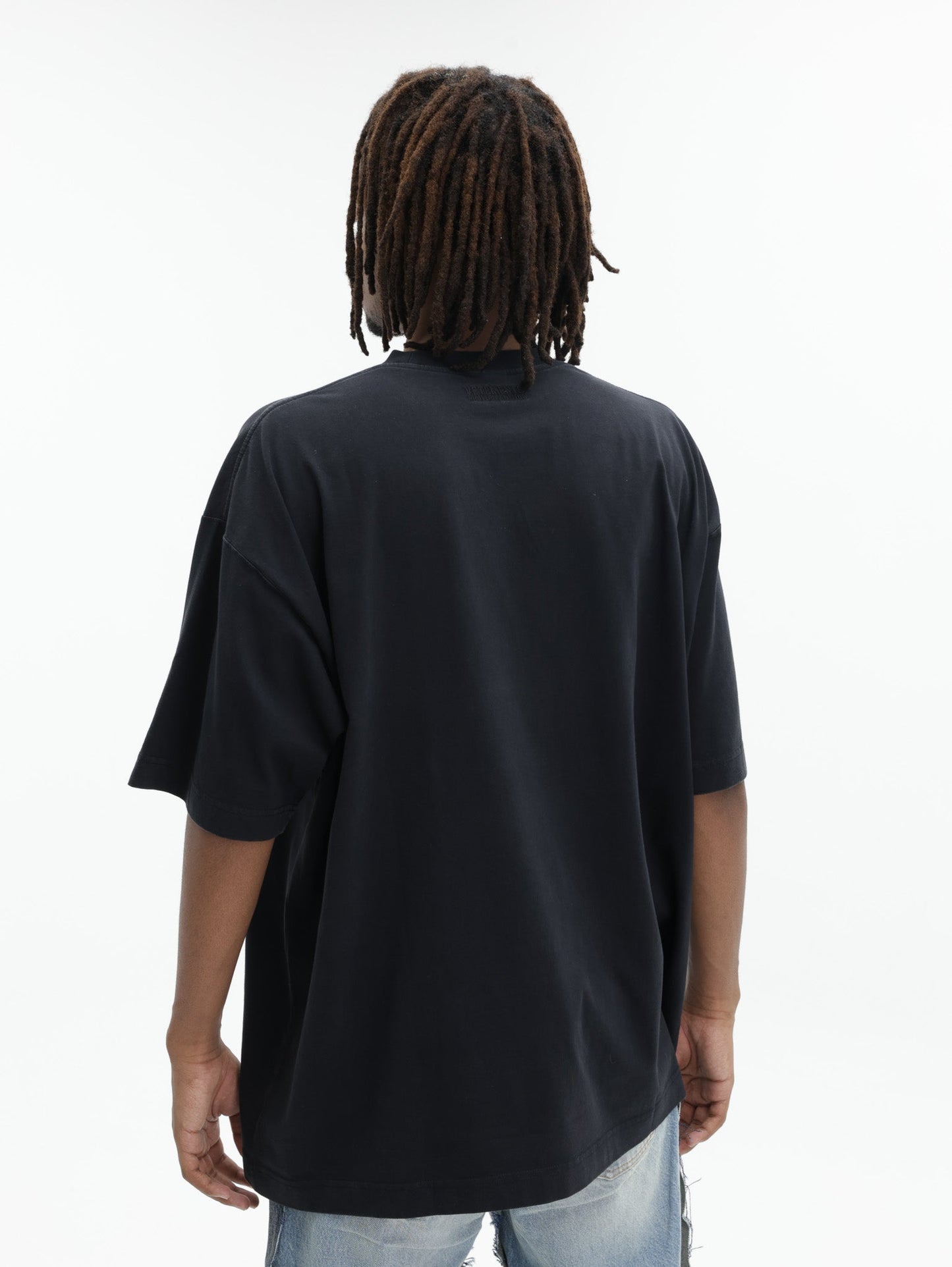 Vetements T-Shirt Biker Cross Logo Black