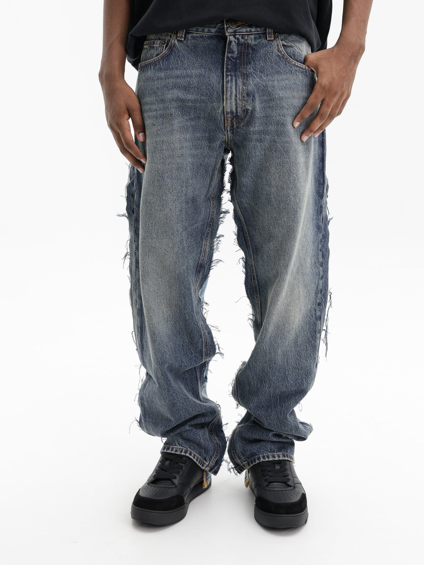 Vetements Jeans Cut-Up Back Denim Mid Blue
