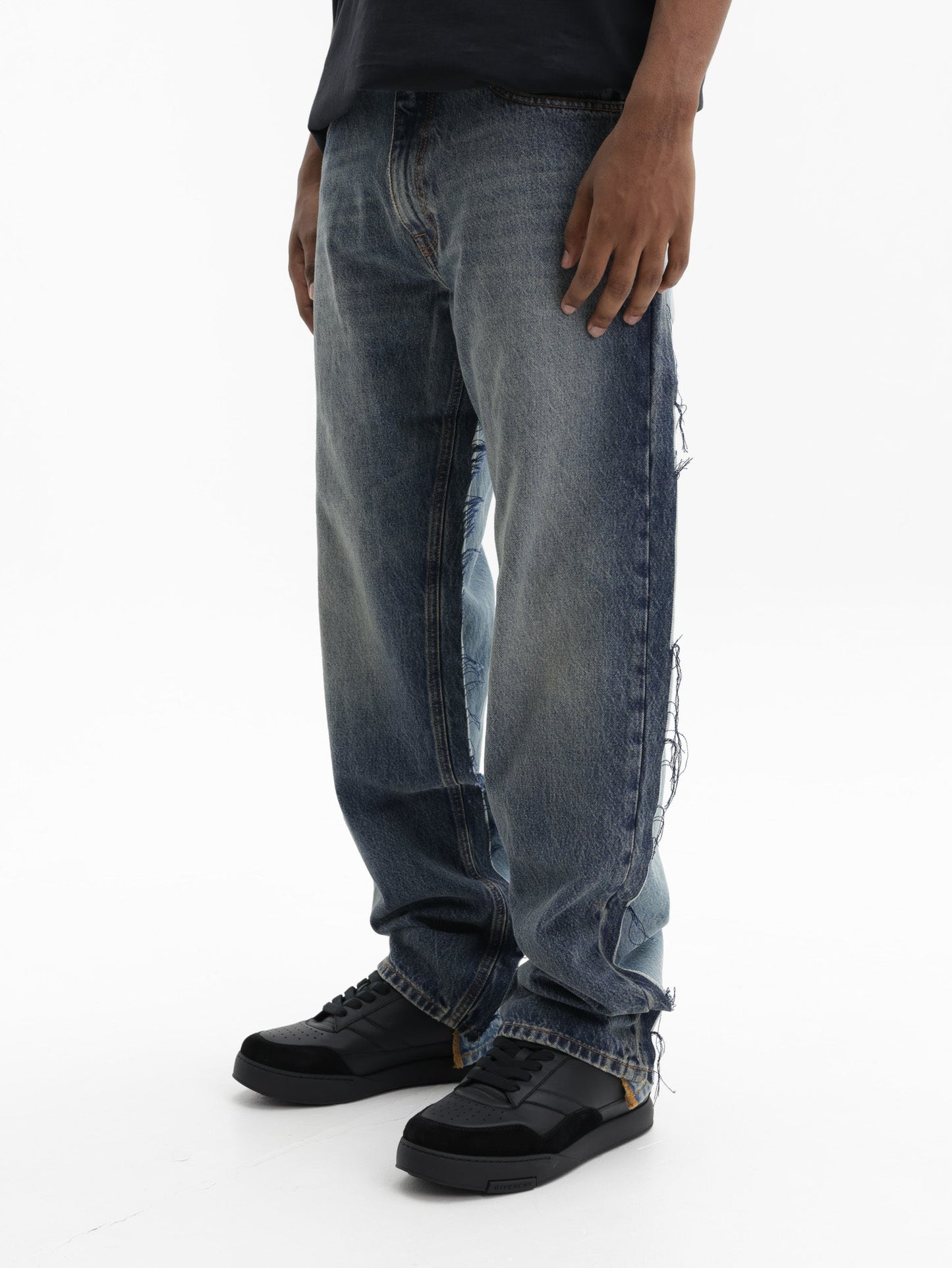 Vetements Jeans Cut-Up Back Denim Mid Blue
