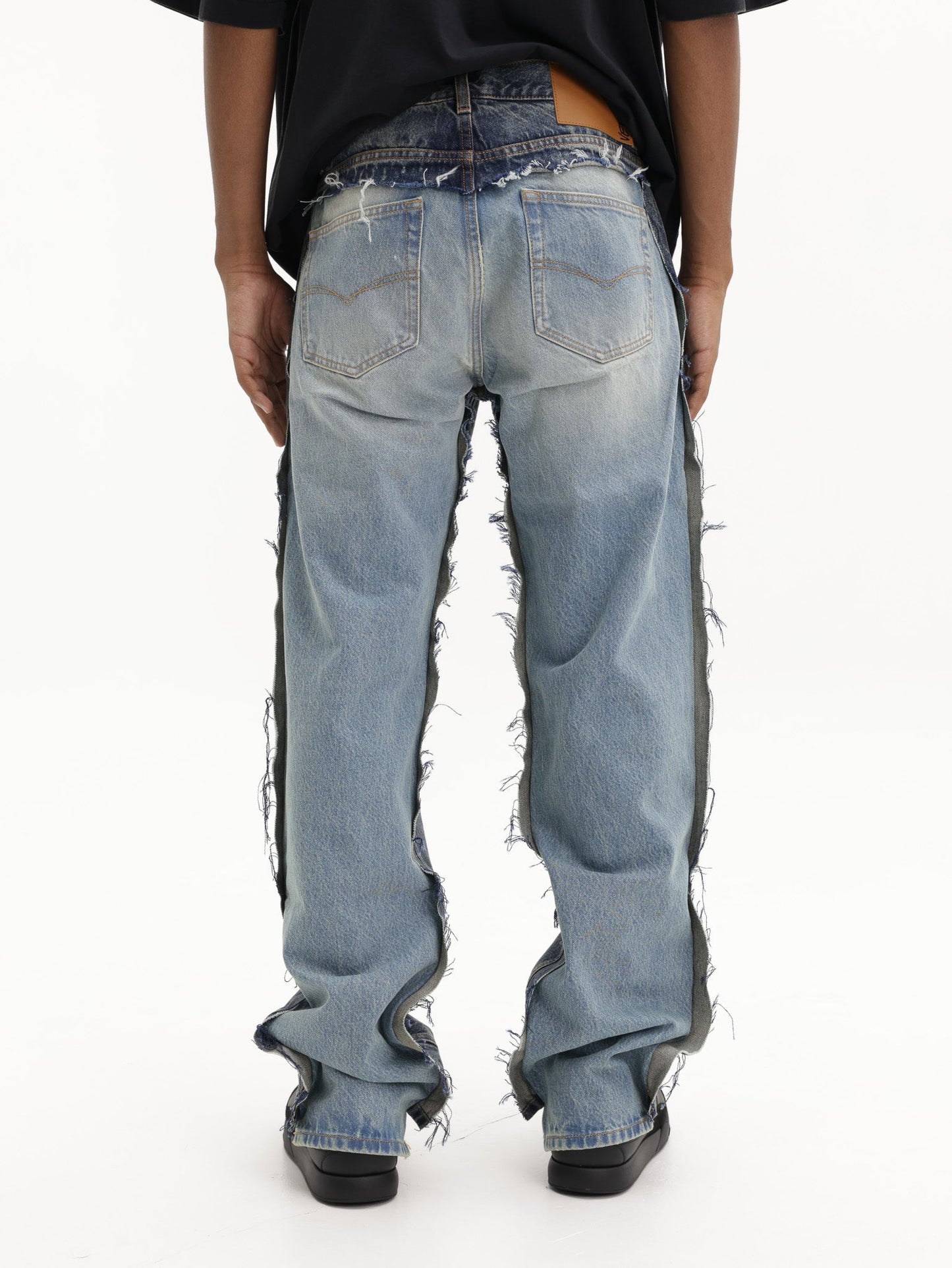 Vetements Jeans Cut-Up Back Denim Mid Blue