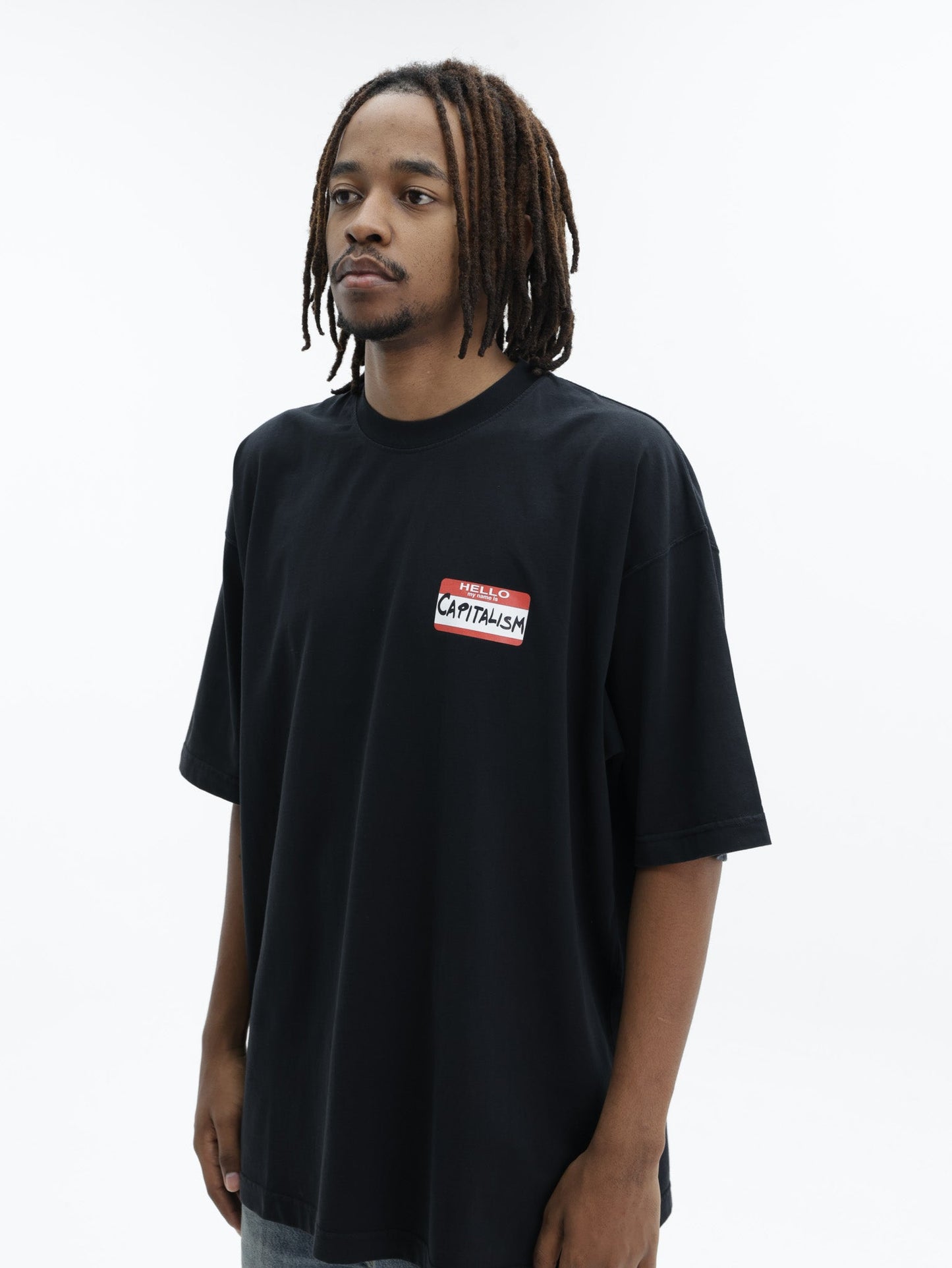 Vetements T-Shirt Sticker Black