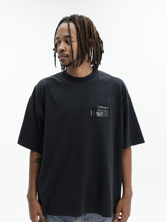 Vetements T-Shirt Taped Logo Black