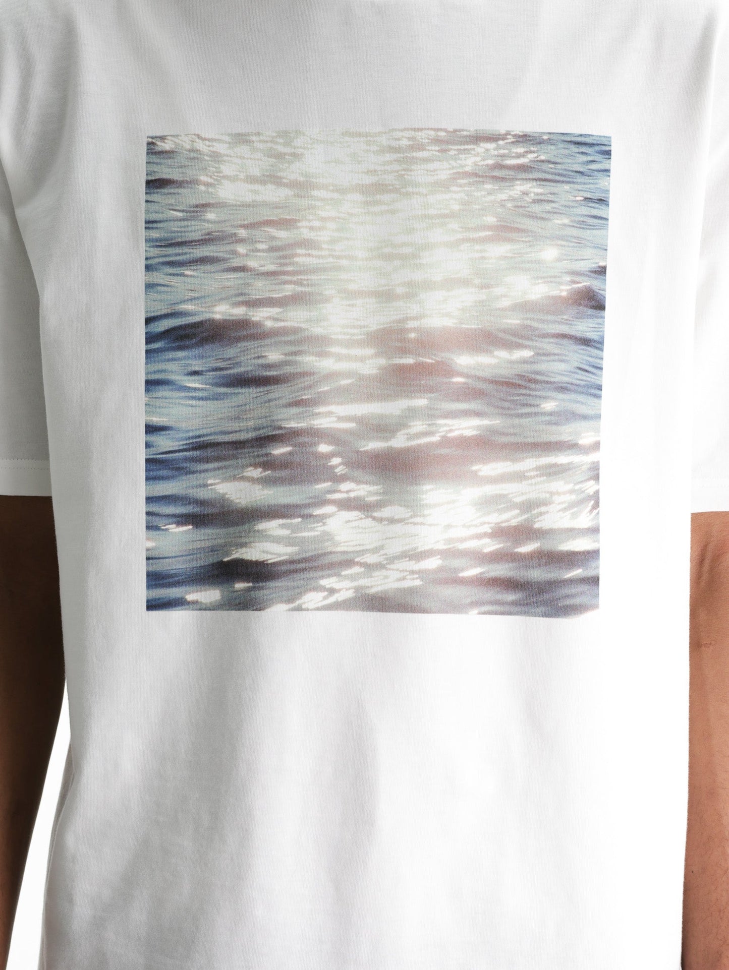 Jil Sander T-Shirt Ocean Print  White