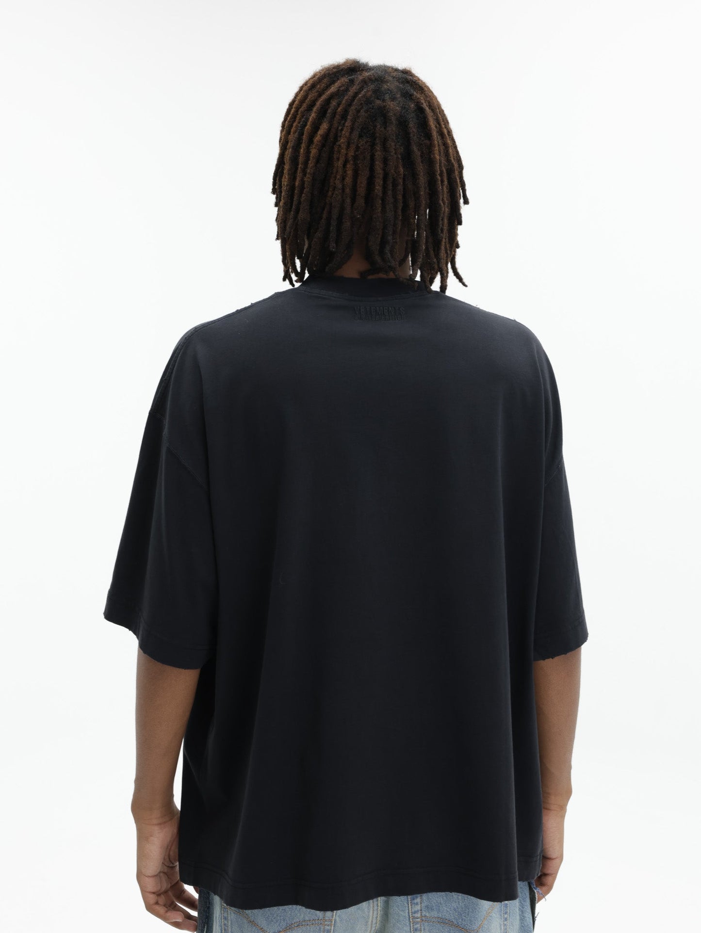 Vetements T-Shirt 7 Sins Washed-Out Black