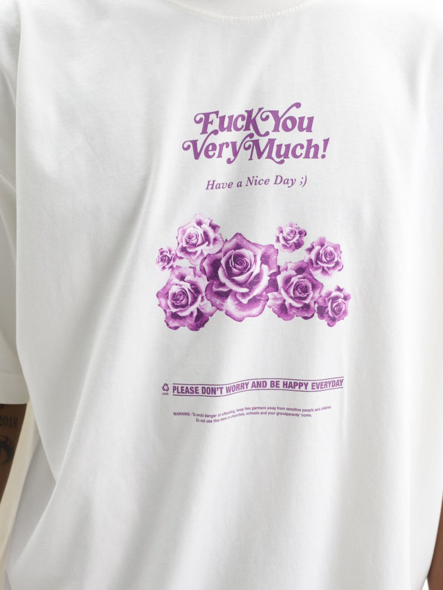 Vetements T-Shirt Fuck You Very Much Vanilla