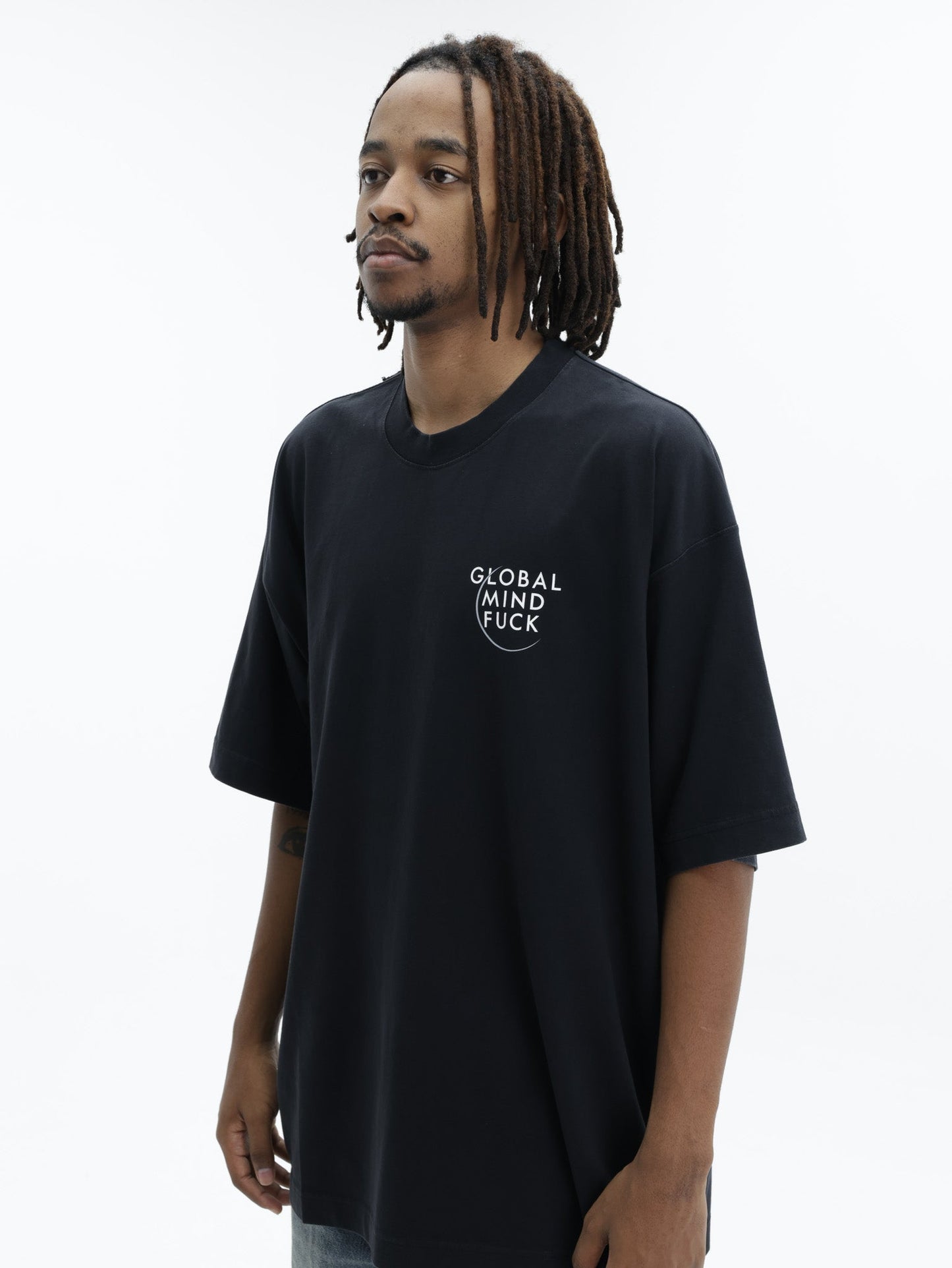 Vetements T-Shirt Global Mf Black