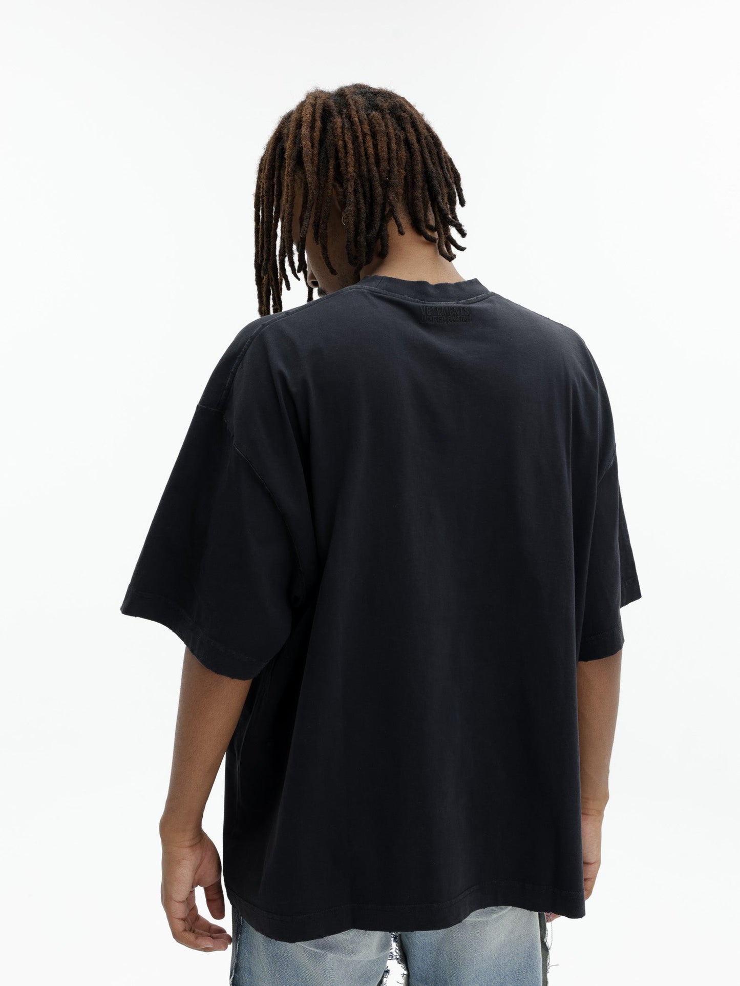Vetements T-Shirt Fuck Everything Washed-Out Black