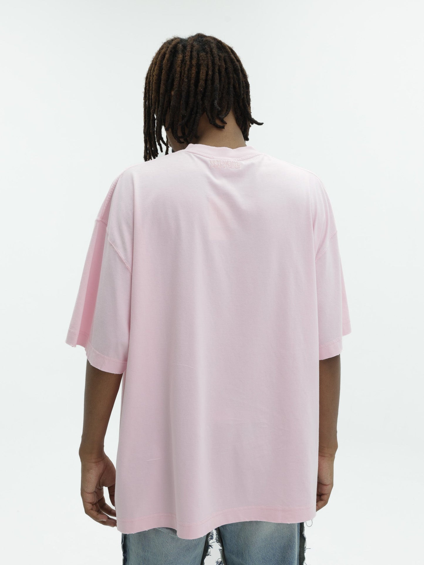 Vetements T-Shirt Fuck Everything Washed-Out Pink