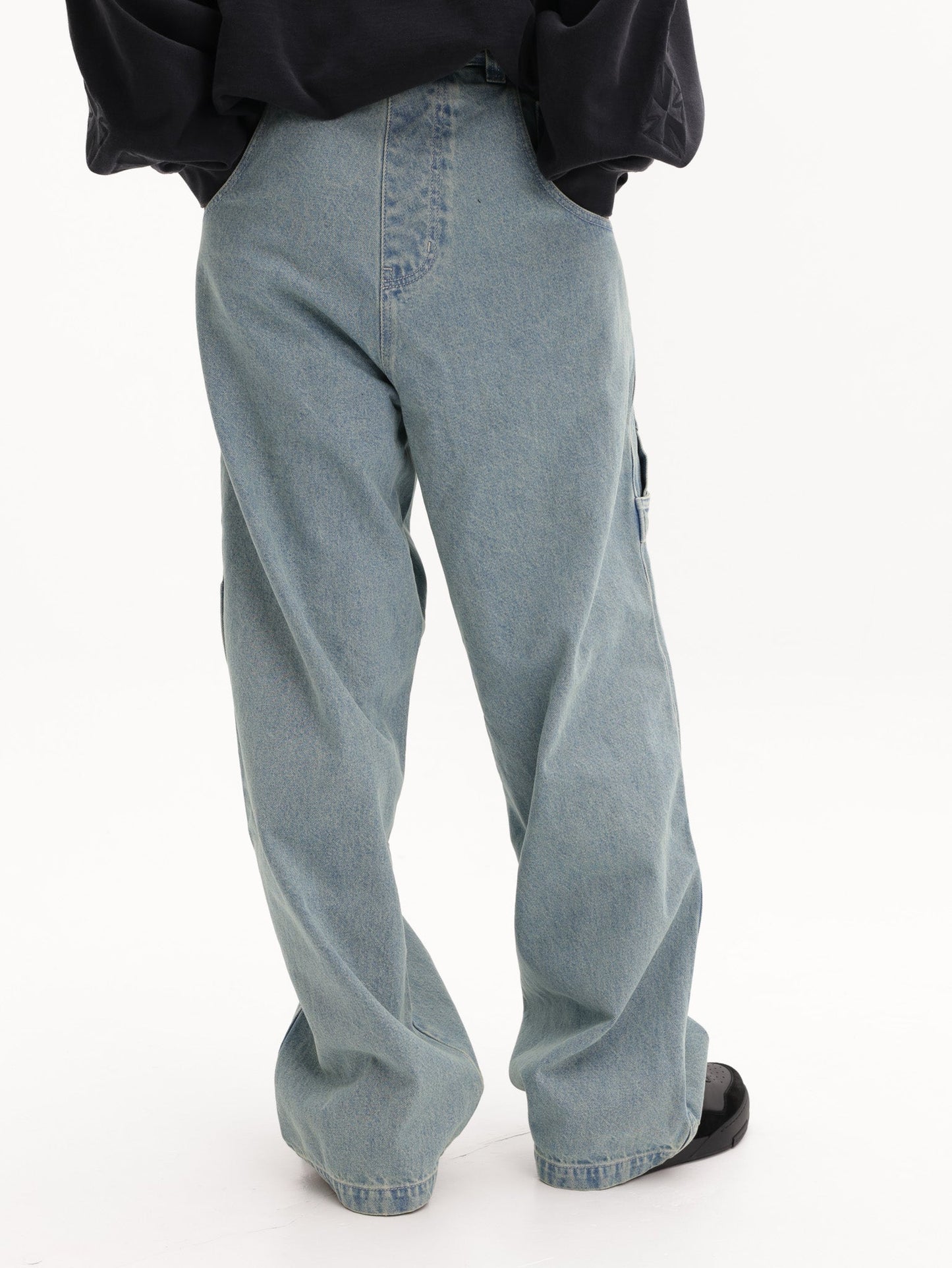 Vetements Jeans Back-To Front Hiphop Vintage Mid Blue