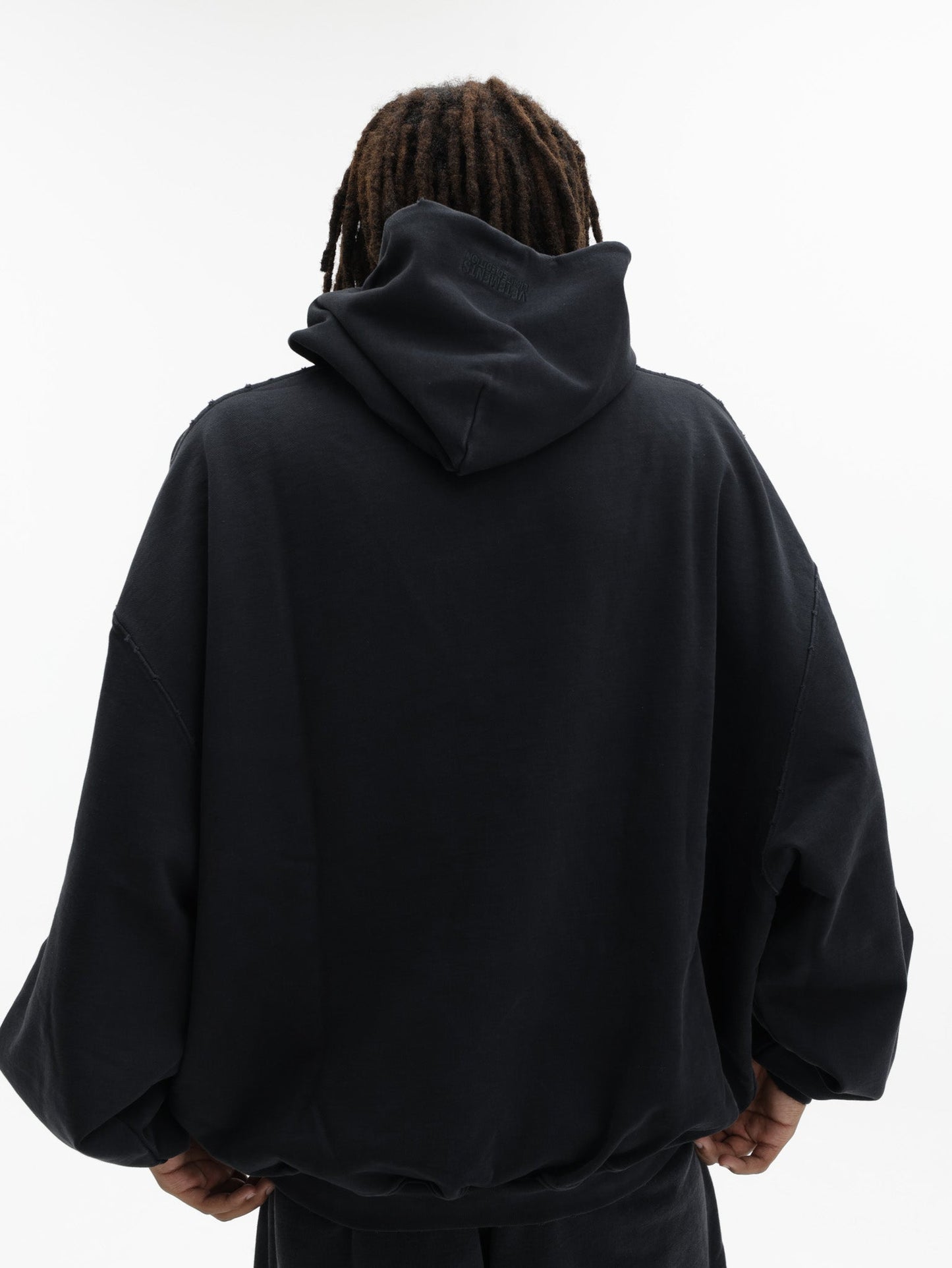 Vetements Hoodie 7 Sins Washed-Out Black