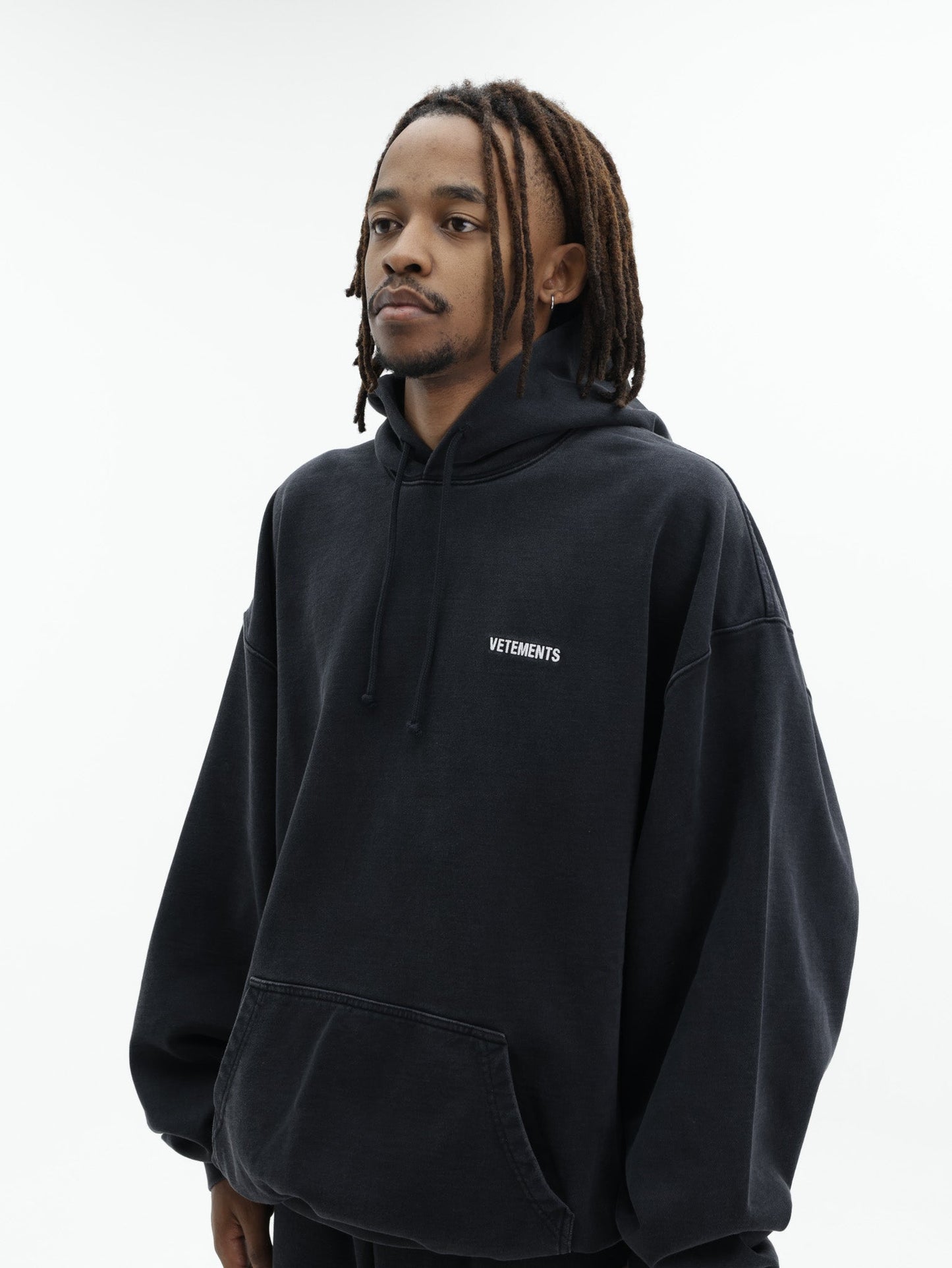 Vetements Hoodie Iconic Logo Black
