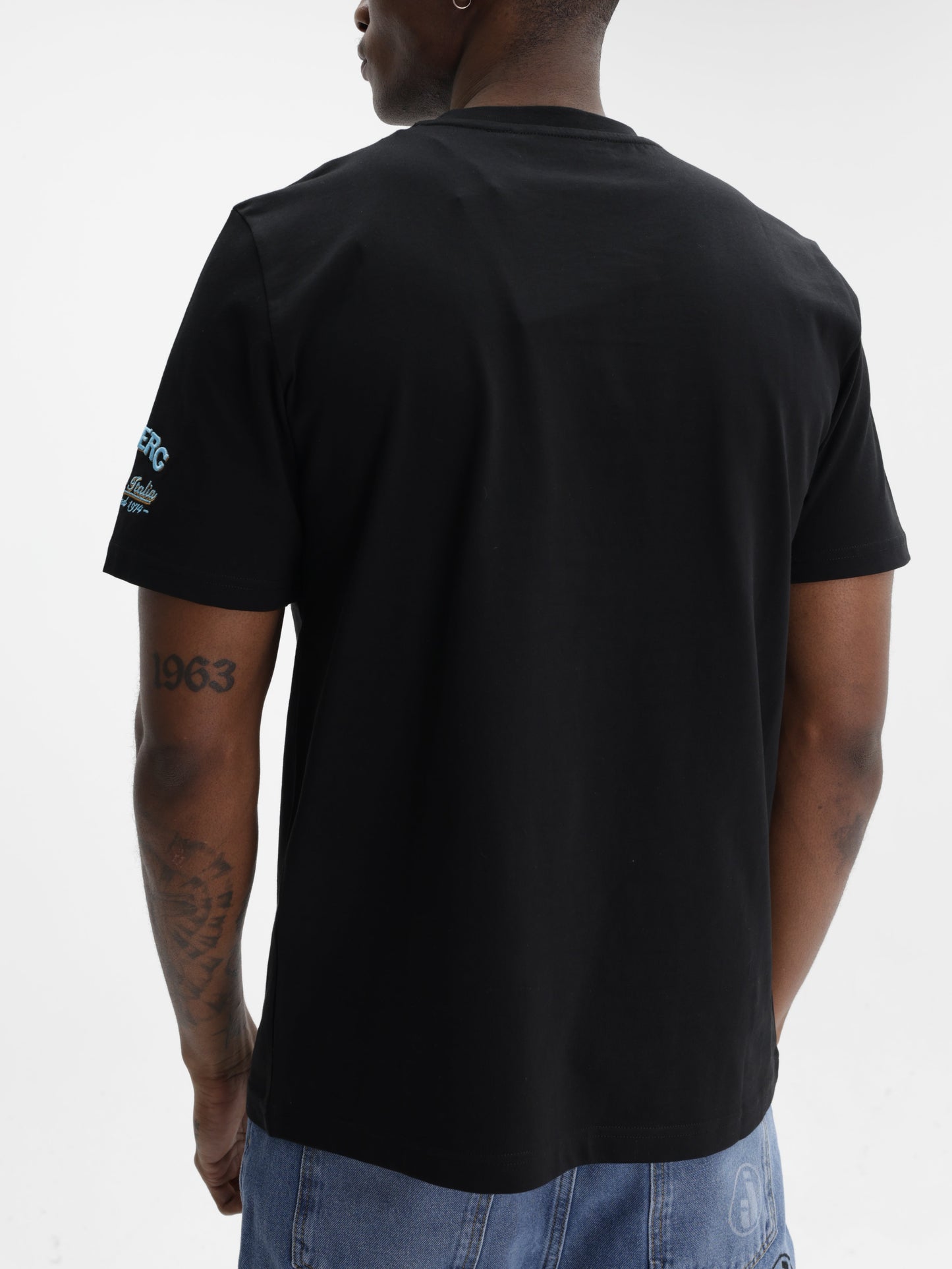 Iceberg T-Shirt Monkey Print Crew Black