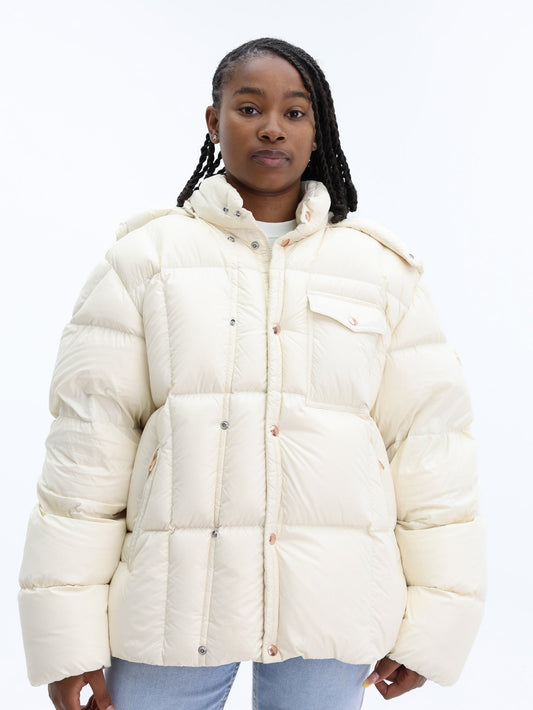 Moncler Jacket Serfanto Puffer Logo Off-White