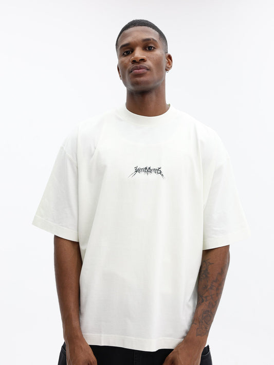 Vetements T-Shirt Metal Logo Regular White