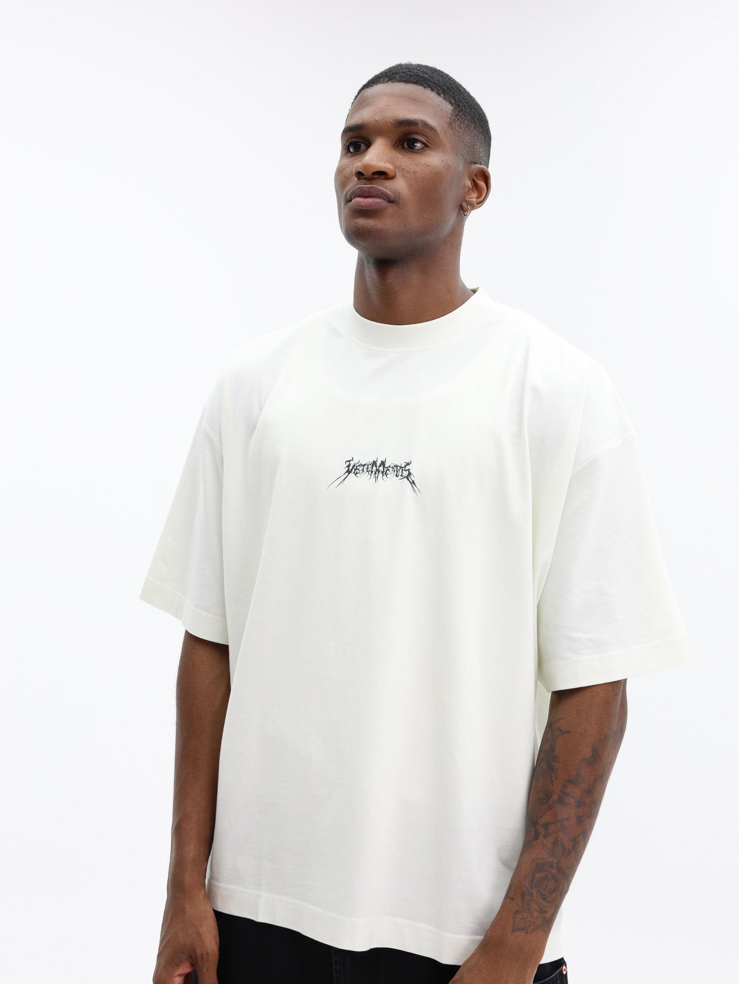 Vetements T-Shirt Metal Logo Regular White
