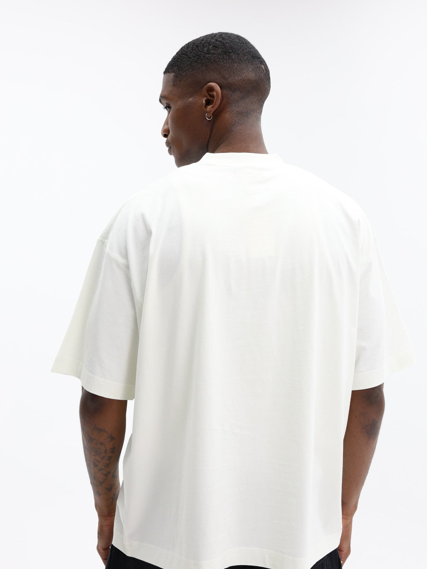 Vetements T-Shirt Metal Logo Regular White