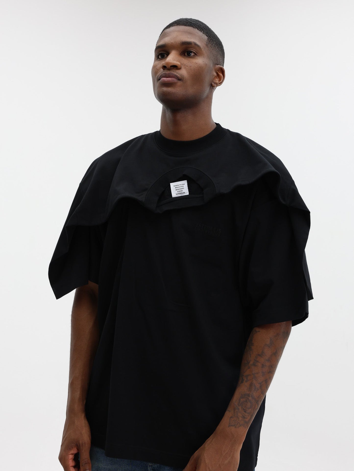 Vetements T-Shirt Double Layered Black
