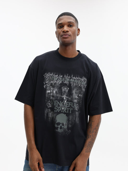 Vetements T-Shirt Cof Vengeful Spirit Oversized Black