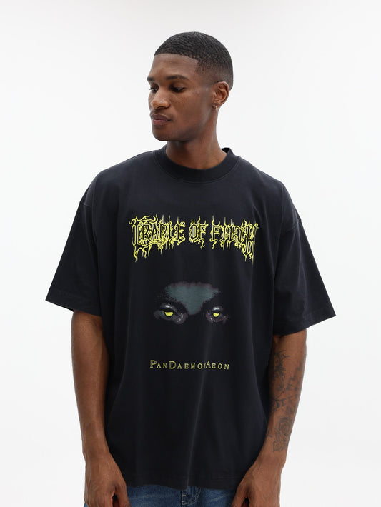 Vetements T-Shirt Cof Pandaemonaeon Oversized Black