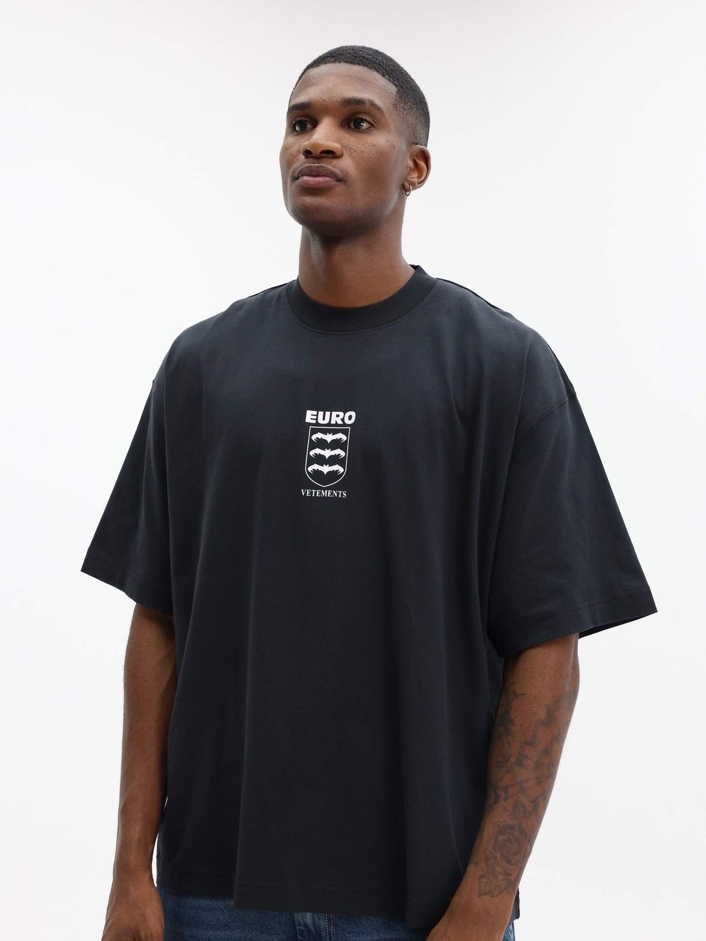 Vetements T-Shirt Bats Logo Regular Black