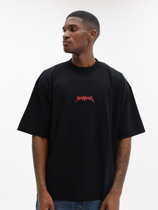 Vetements T-Shirt Metal Logo Regular Black