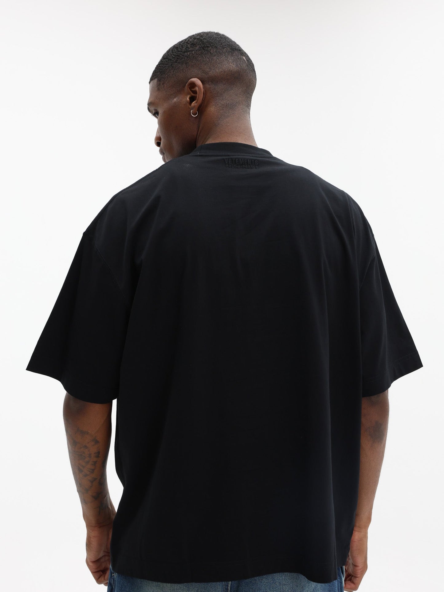 Vetements T-Shirt Metal Logo Regular Black