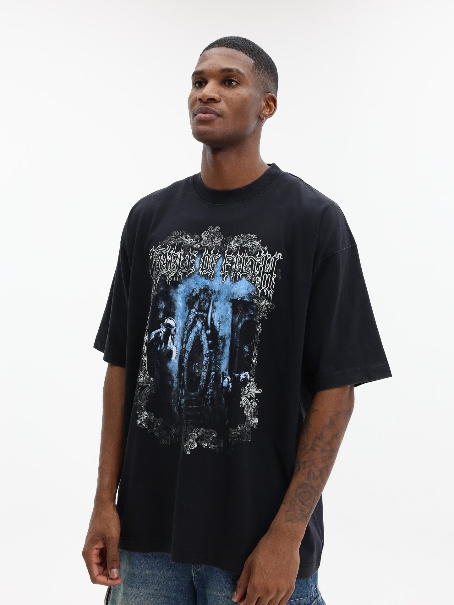 Vetements T-Shirt Cof Butterfly Oversized Black