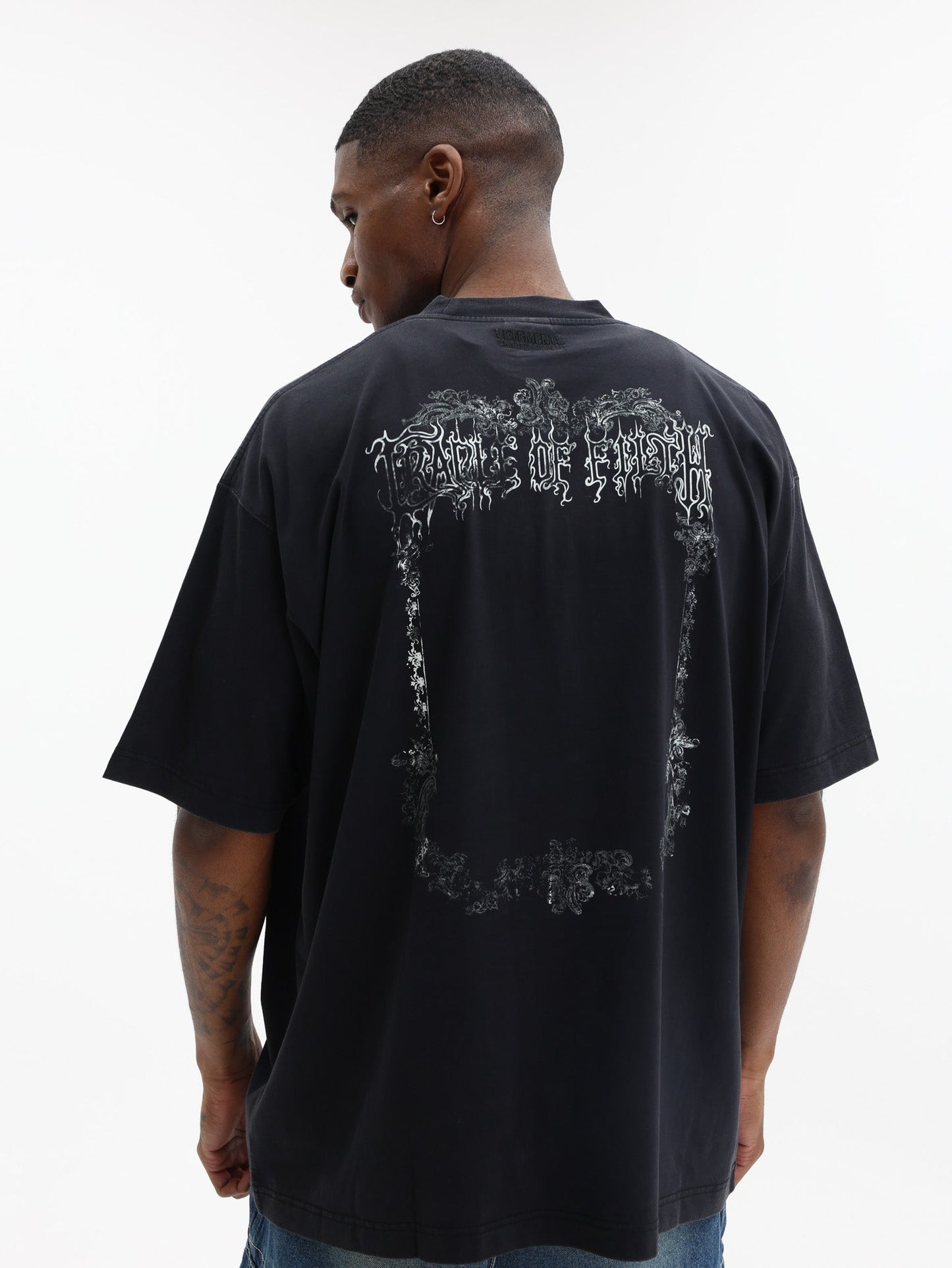 Vetements T-Shirt Cof Butterfly Oversized Black