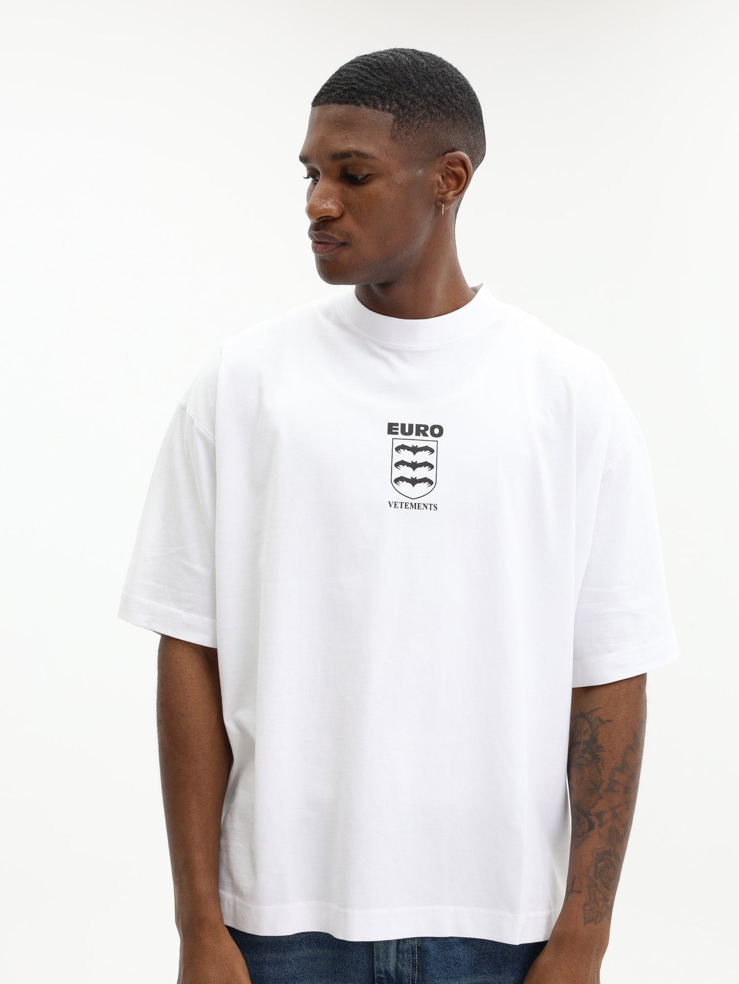 Vetements T-Shirt Bats Logo Regular White