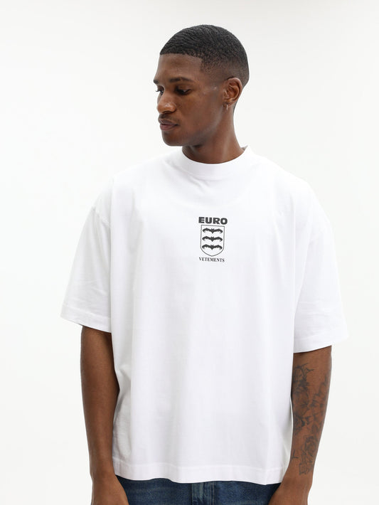 Vetements T-Shirt Bats Logo Regular White