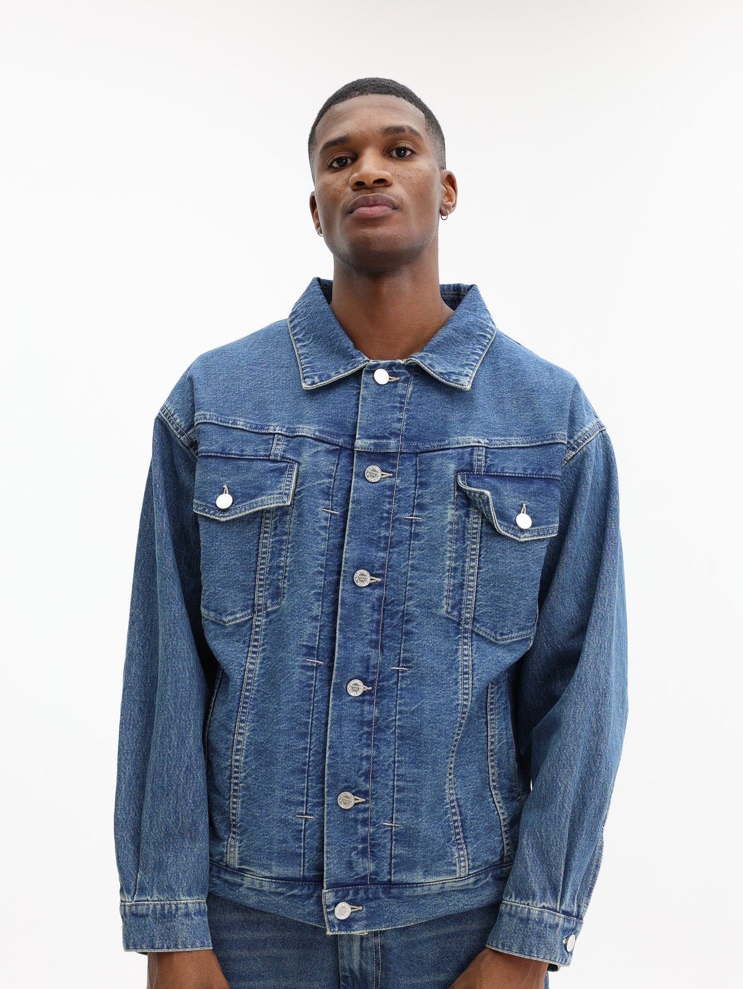 Vetements Jacket Upside Down Denim Blue