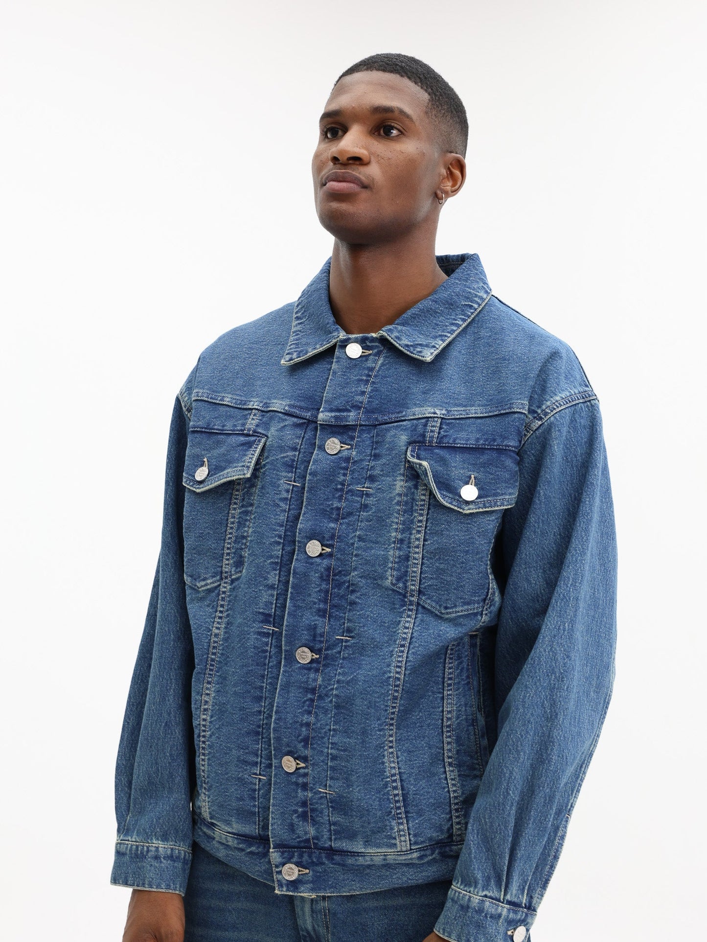 Vetements Jacket Upside Down Denim Blue