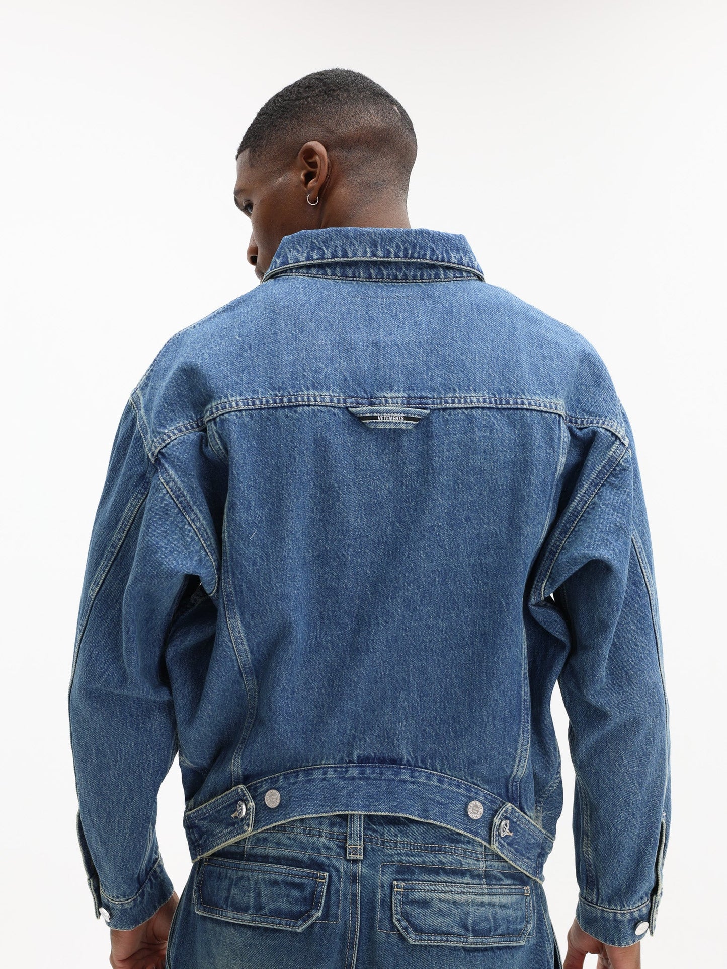 Vetements Jacket Upside Down Denim Blue