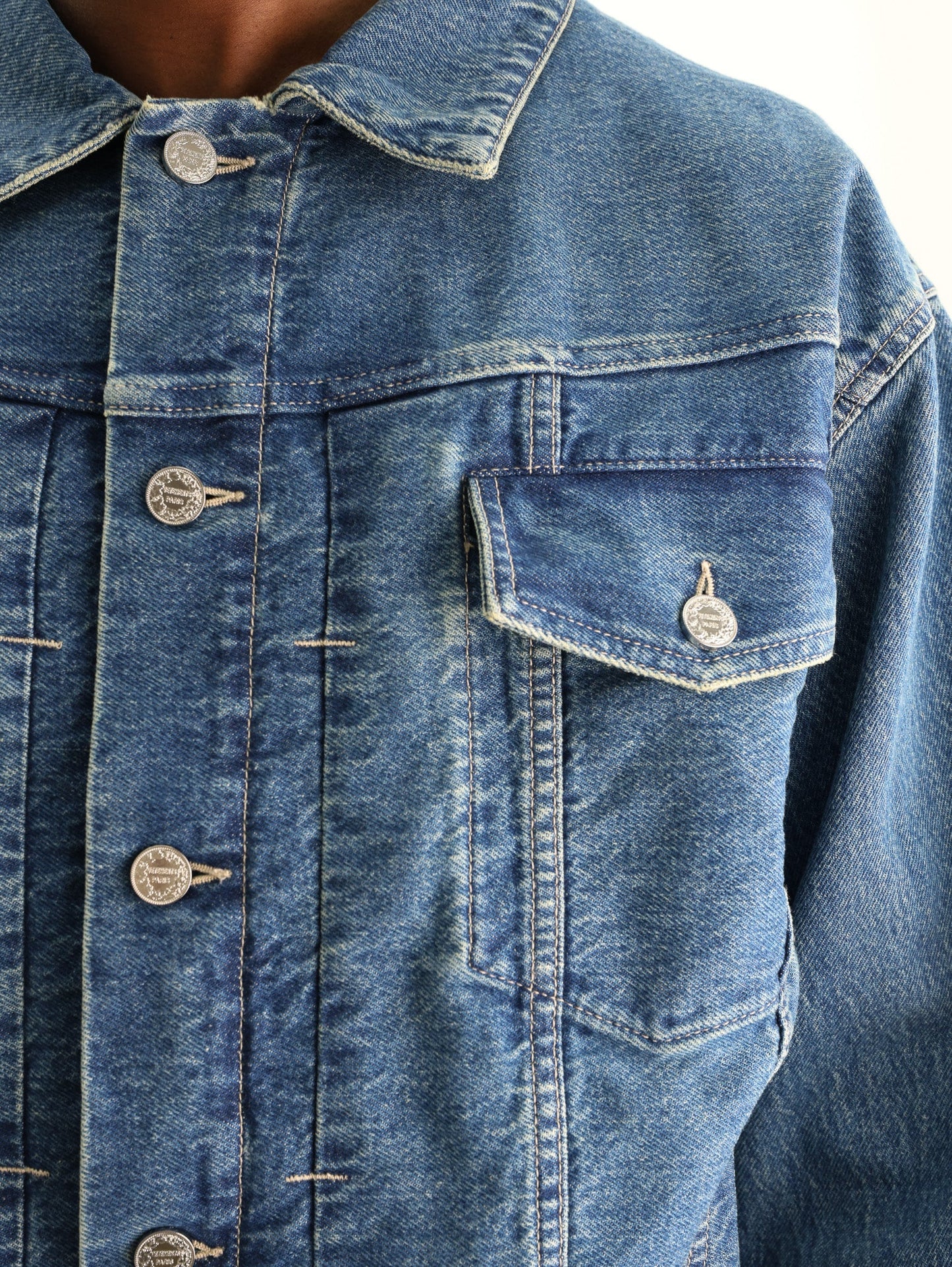 Vetements Jacket Upside Down Denim Blue