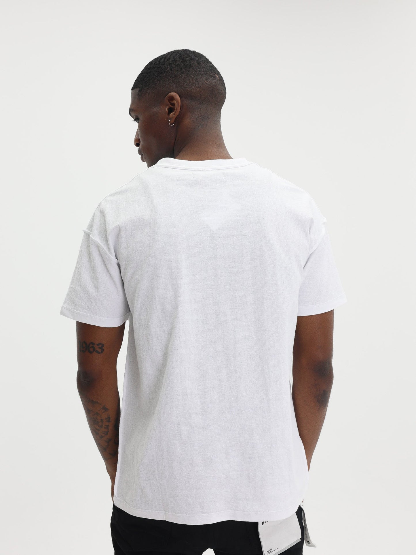 Purple T-Shirt Textured Inside Out White