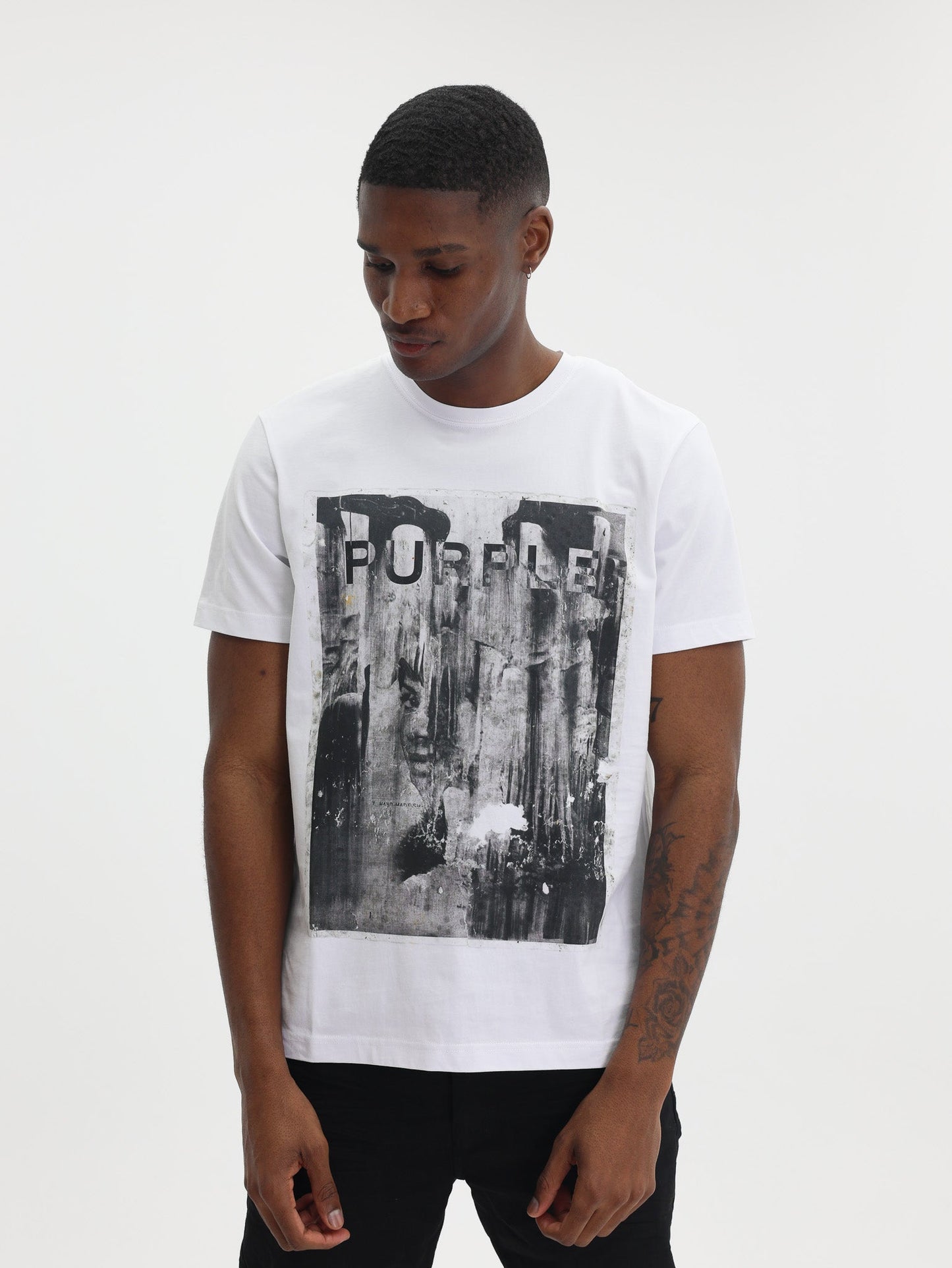 Purple T-Shirt Clean White