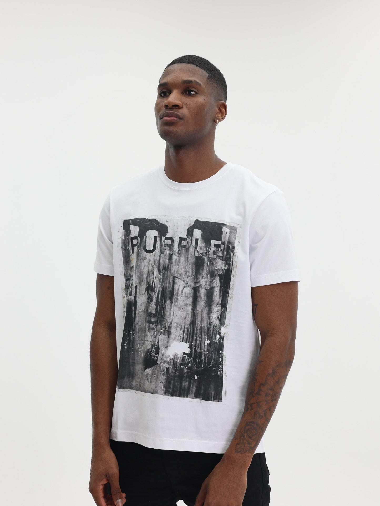 Purple T-Shirt Clean White