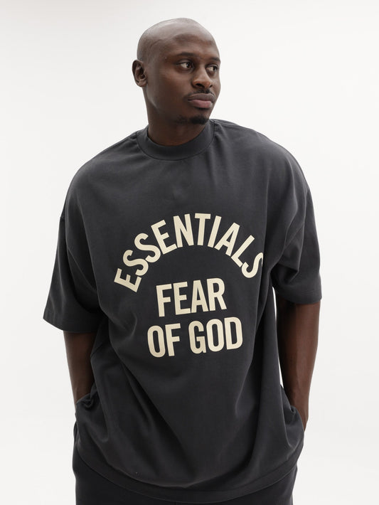 Fear Of God T-Shirt Campus 90'S Short Sleeve Black