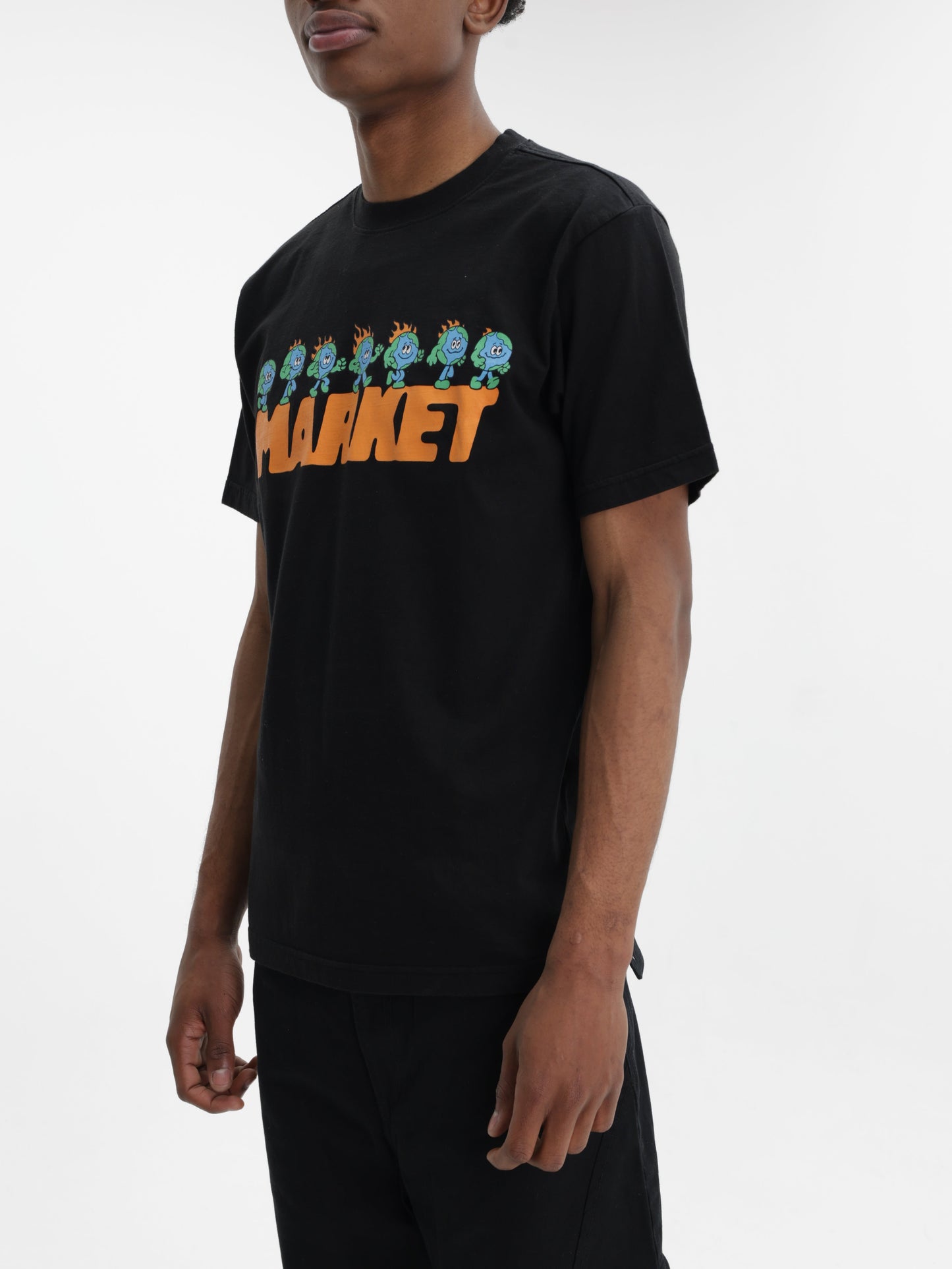 Market T-Shirt Keep Going Black