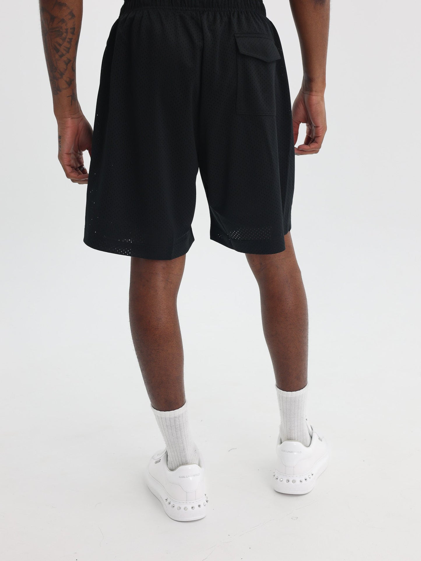 Purple Shorts Mesh Po Black