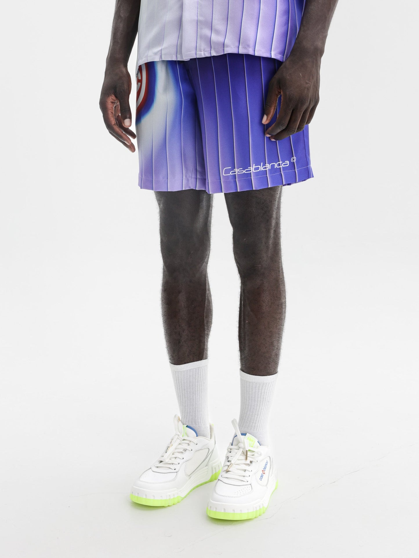 Casablanca Silk Shorts Shockwave Multi Colour