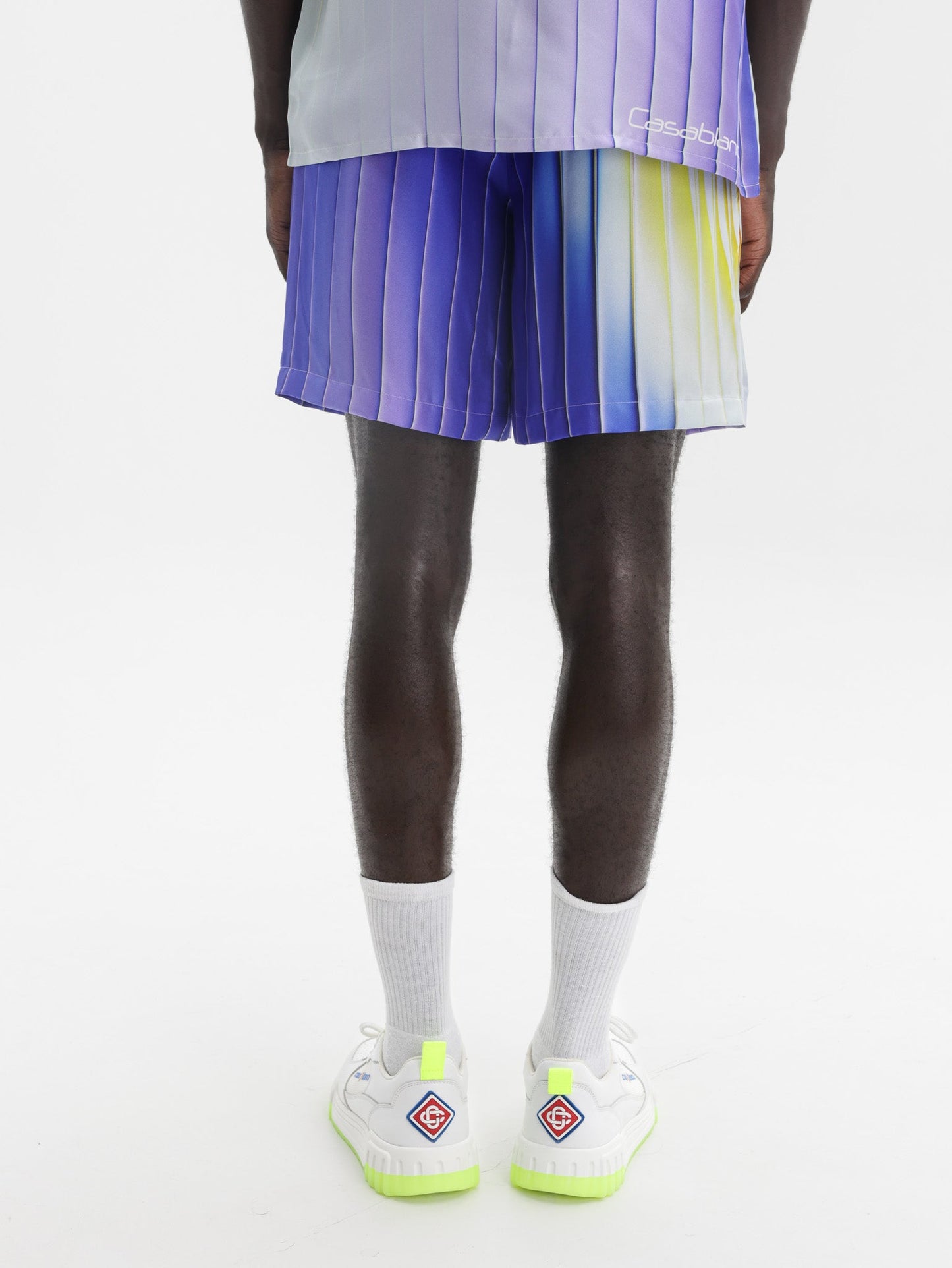 Casablanca Silk Shorts Shockwave Multi Colour