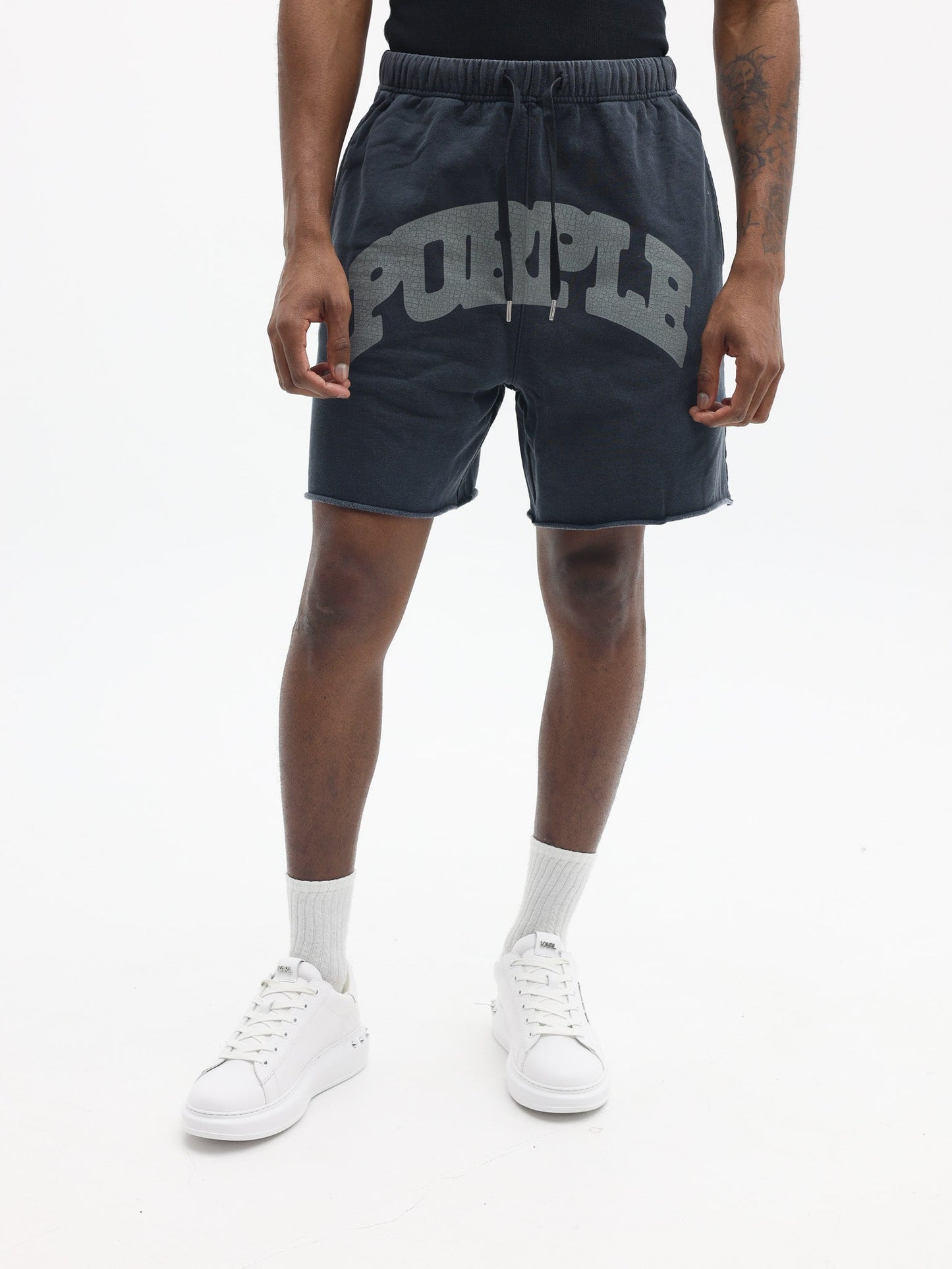 Purple Shorts Mwt Fleece Black