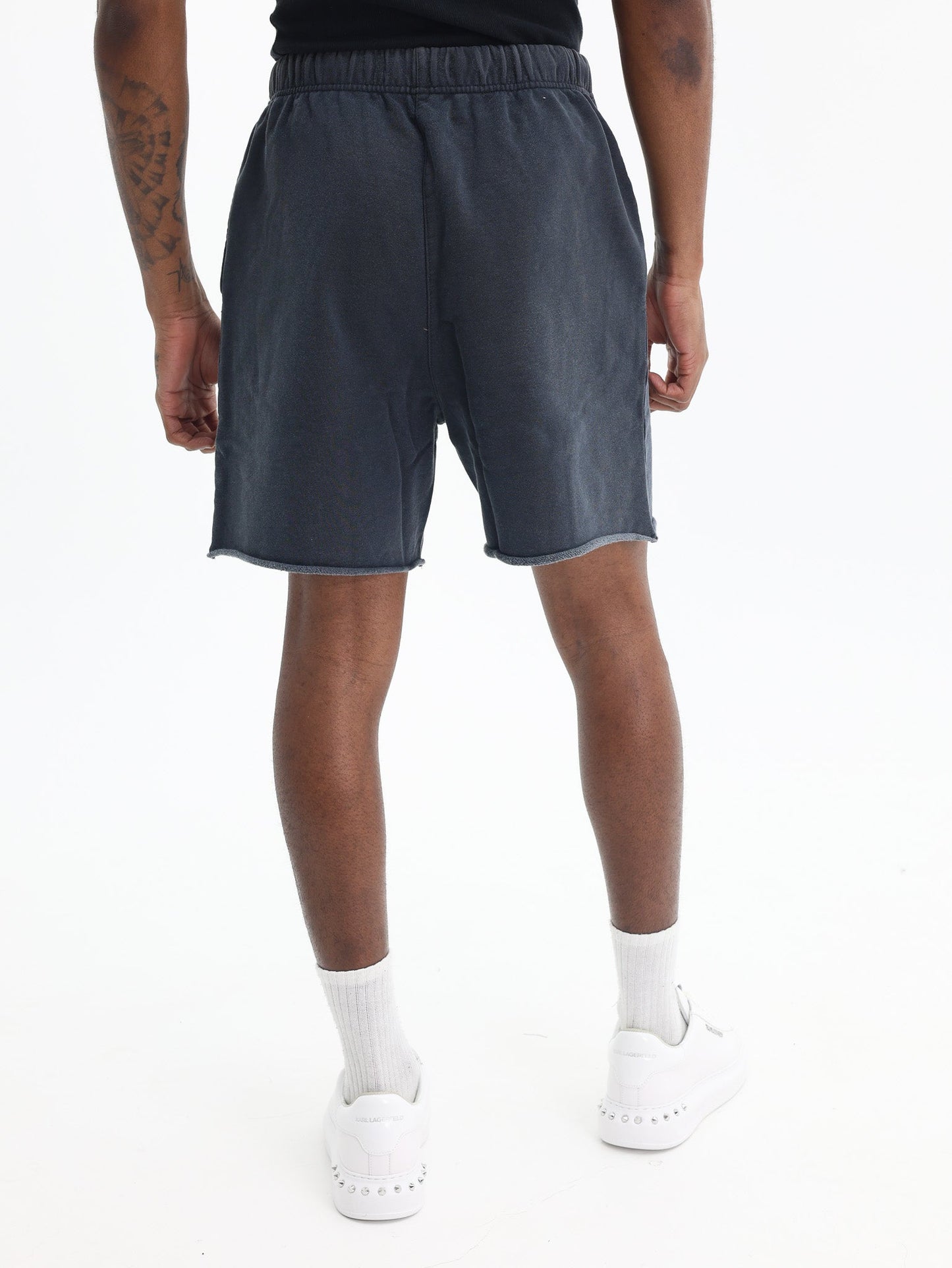 Purple Shorts Mwt Fleece Black