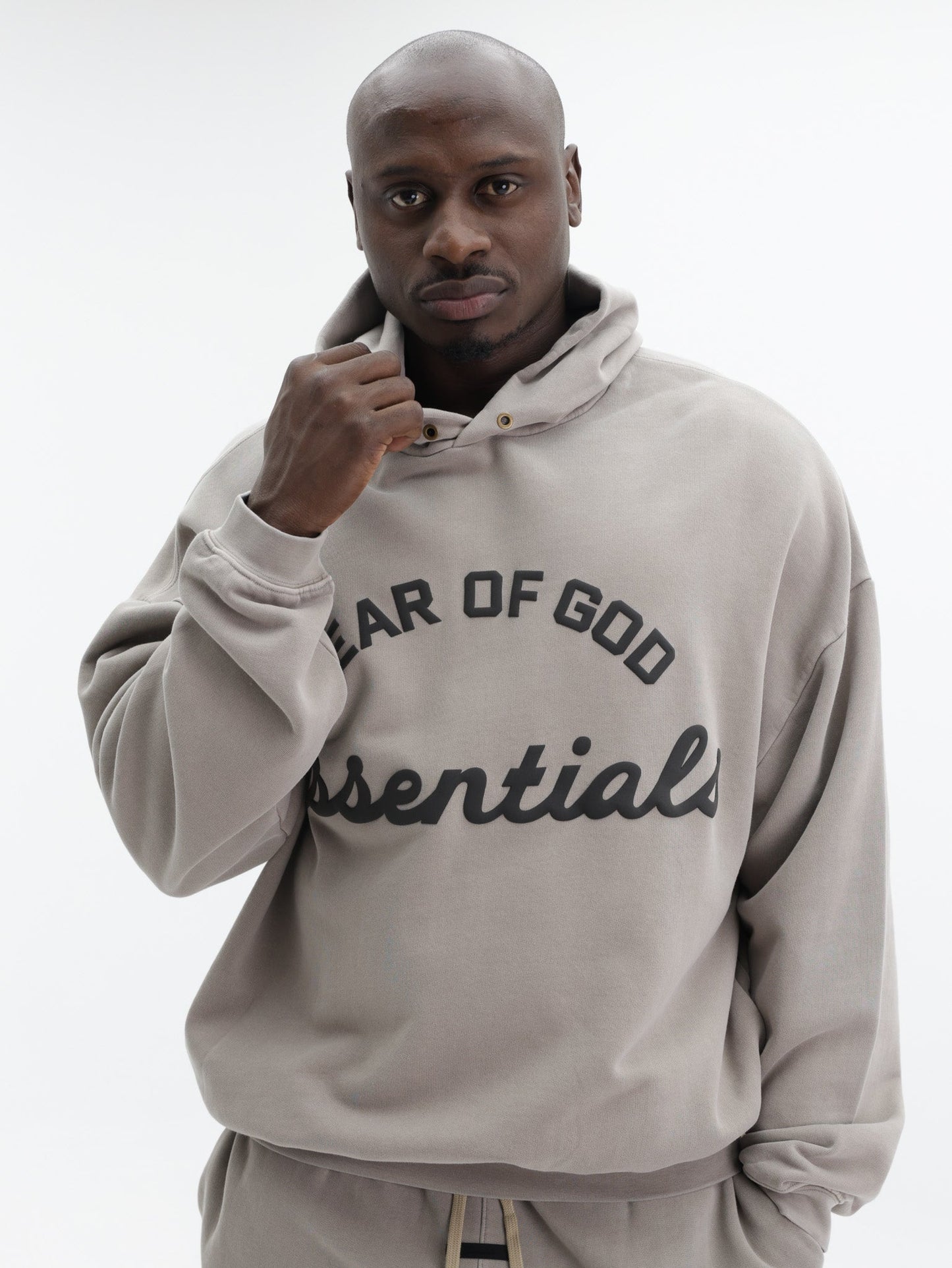 Fear Of God Sweater Training 90'S Hoodie Light Grey