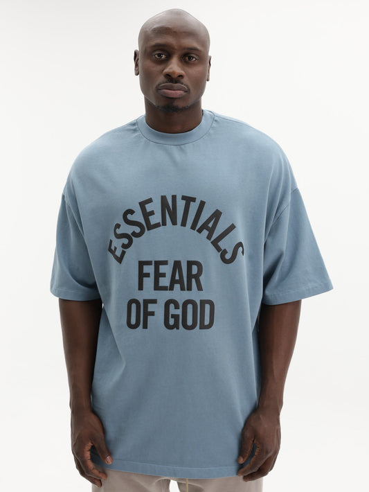 Fear Of God T-Shirt Campus 90'S  Short Sleeve Grey